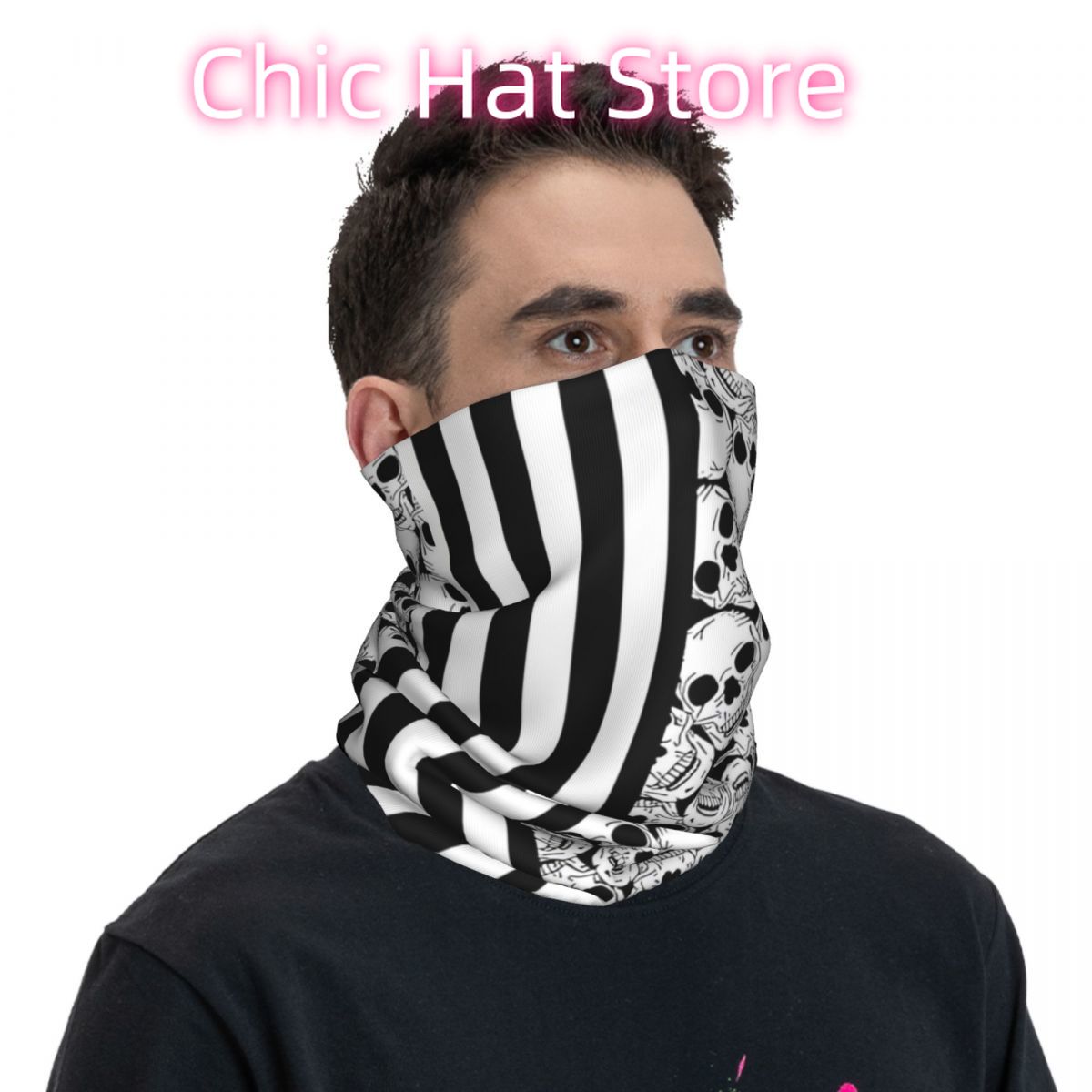 ผ้าพันคอแบบท่อ ลายหัวกะโหลกขาว - Neck Warmer Tube บทวิจารณ์และราคา