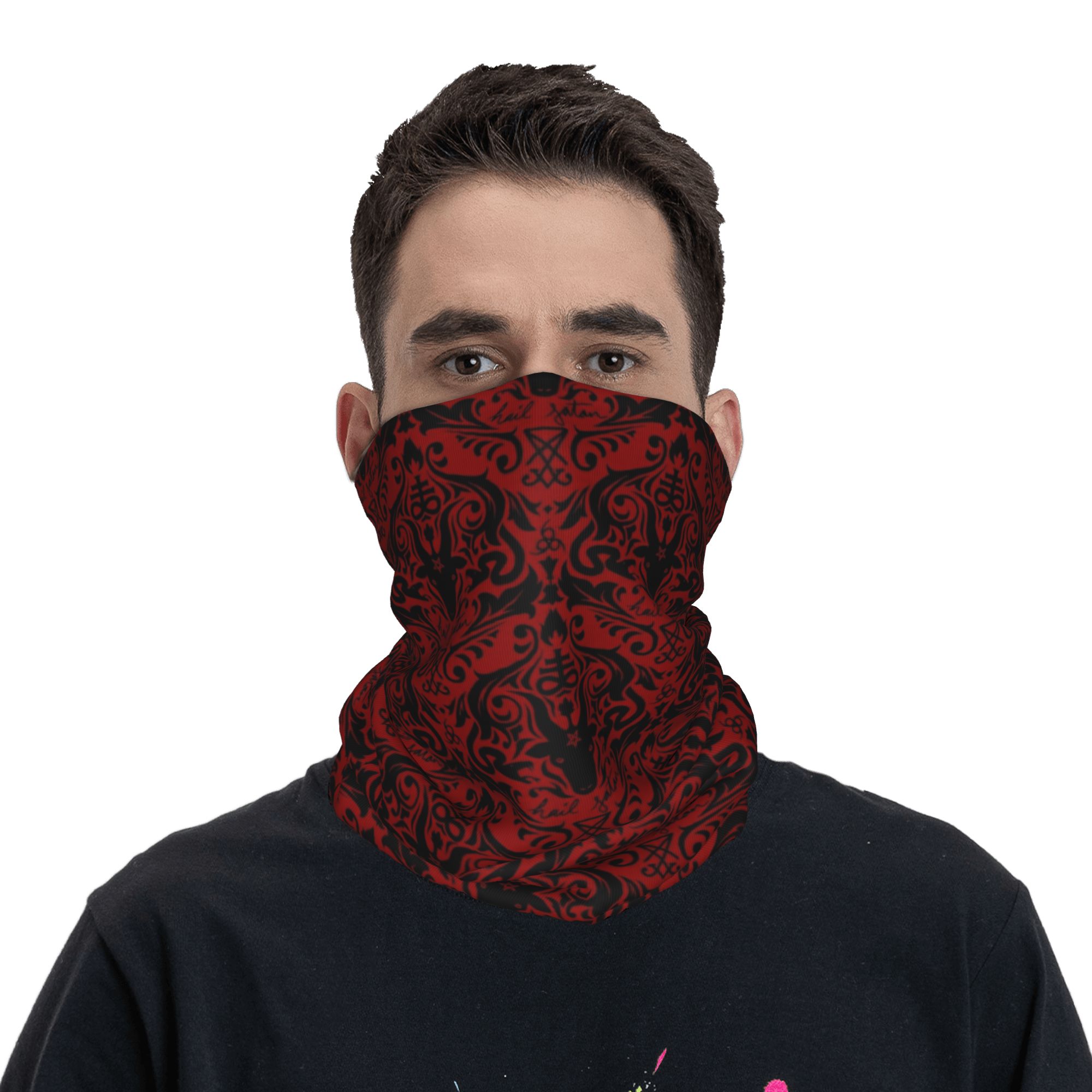 ผ้าพันคอแบบท่อ Baphomet Damask - Neck Warmer Tube บทวิจารณ์และราคา