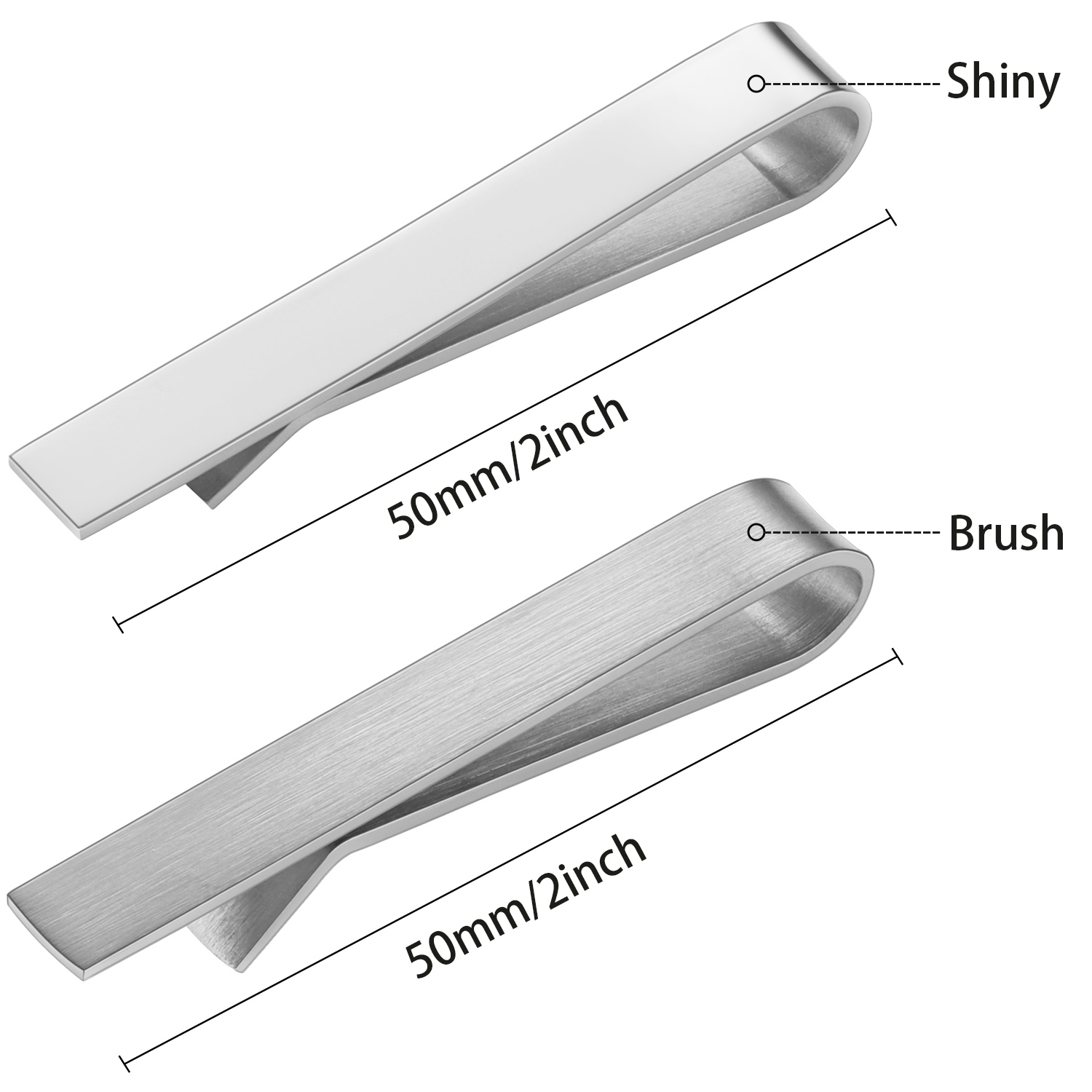HAWSON 2เงาและ BrushTie คลิปสำ - Tie Bar Set Gift บทวิจารณ์และราคา