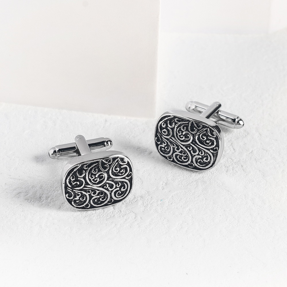 คุณภาพสูง Gold Cufflinks Vinta - Tie Clip Silver บทวิจารณ์และราคา