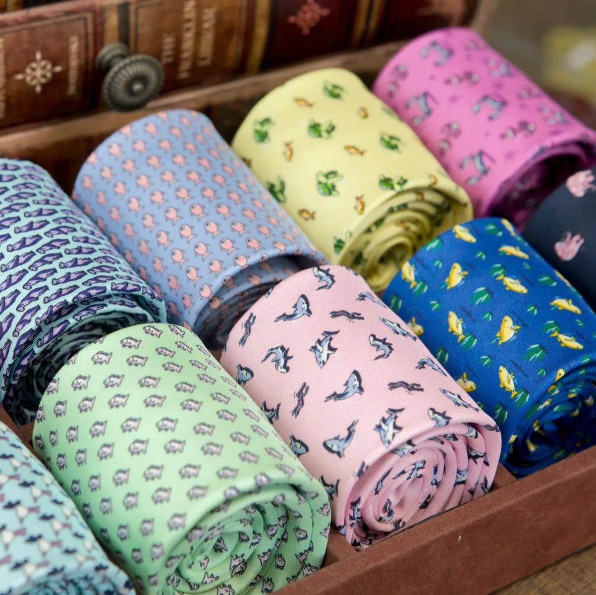 หลากสีที่มีสีสันรูปแบบตัวละครส - Skinny Tie Men บทวิจารณ์และราคา