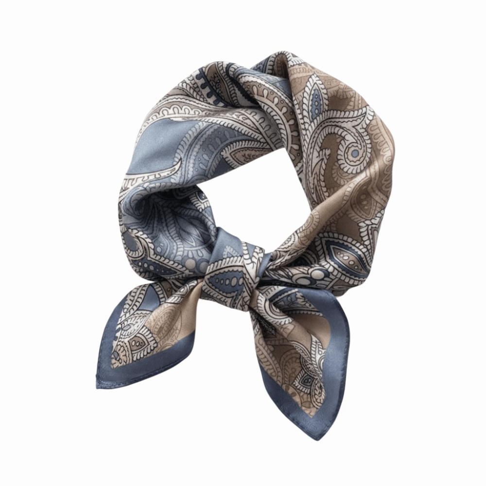 ผ้าไหมพิมพ์ลายดอกไม้ ผ้าพันคอไ - Face Scarf Mask บทวิจารณ์และราคา
