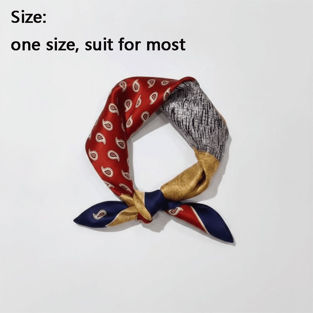 ผ้าไหมพิมพ์ลายดอกไม้ ผ้าพันคอไ - Face Scarf Mask บทวิจารณ์และราคา