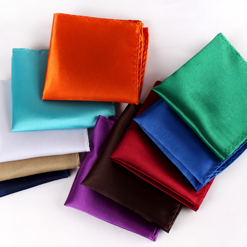 ผ้าเช็ดหน้าซาตินสำหรับผู้ชายสี - Pocket Square Set บทวิจารณ์และราคา