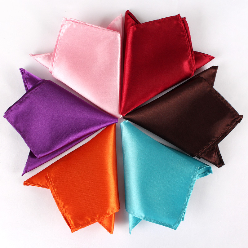 ผ้าเช็ดหน้าซาตินสำหรับผู้ชายสี - Pocket Square Set บทวิจารณ์และราคา