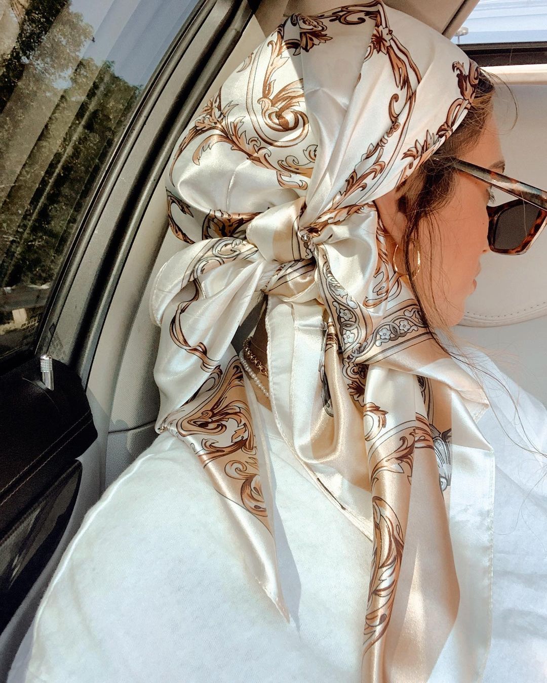 ซาตินผ้าพันคอสแควร์ผู้หญิงมุสล - Face Scarf Mask บทวิจารณ์และราคา