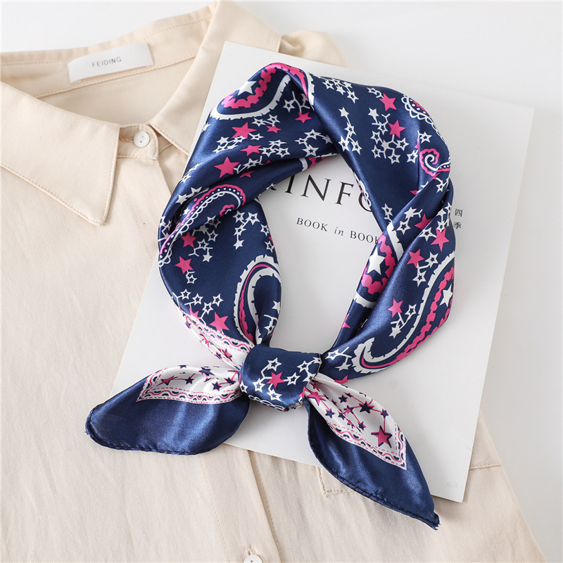 ผ้าพันคอไหมสี่เหลี่ยมหรูหราขนา - Scarf Silk Square บทวิจารณ์และราคา