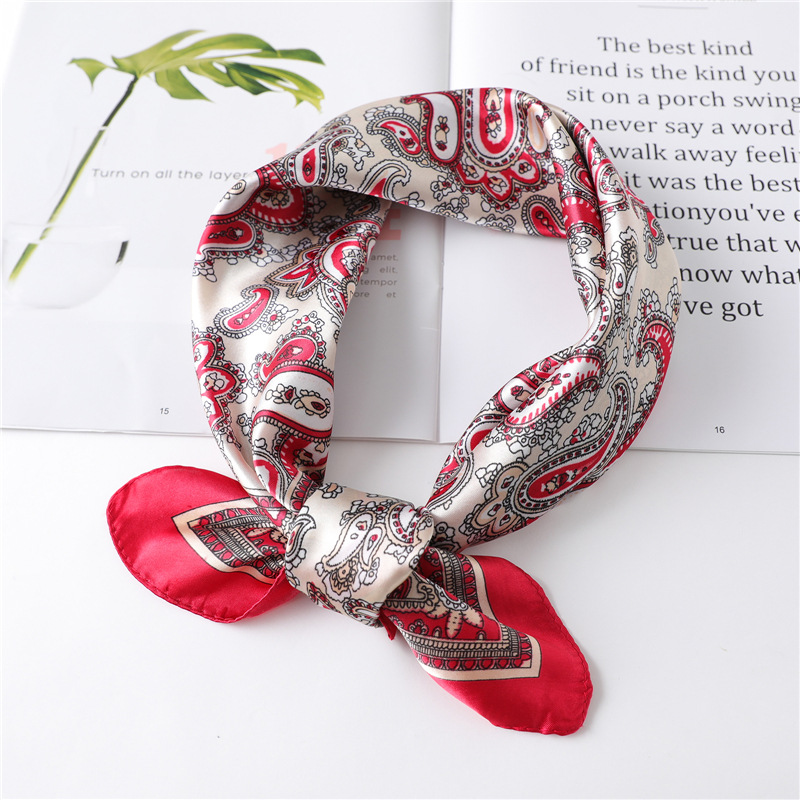 ผ้าพันคอไหมสี่เหลี่ยมหรูหราขนา - Scarf Silk Square บทวิจารณ์และราคา
