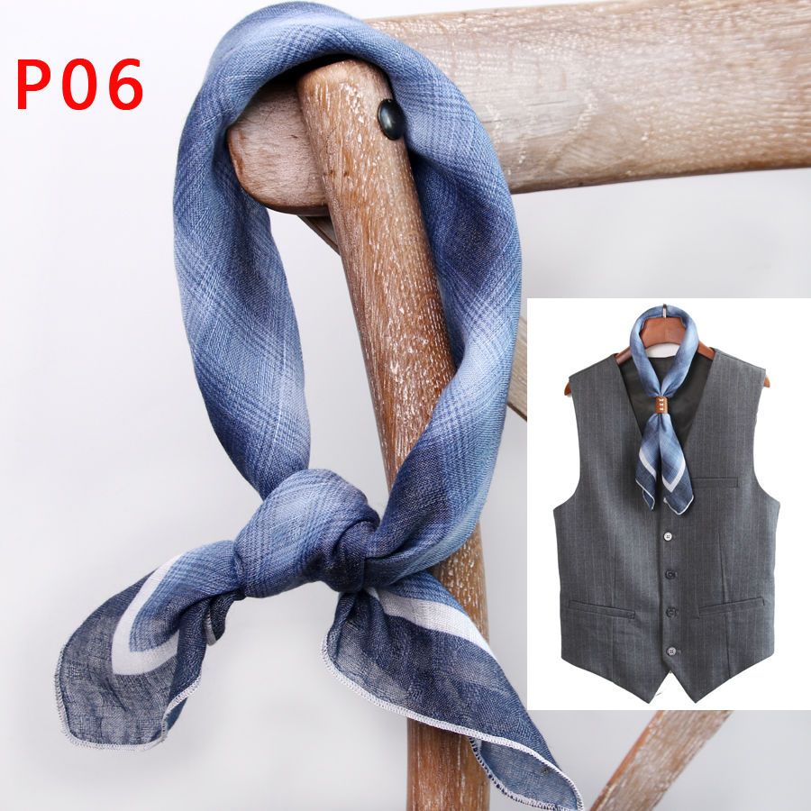 ผ้าพันคอสี่เหลี่ยมจัตุรัสผู้ชา - Bandana Cotton บทวิจารณ์และราคา
