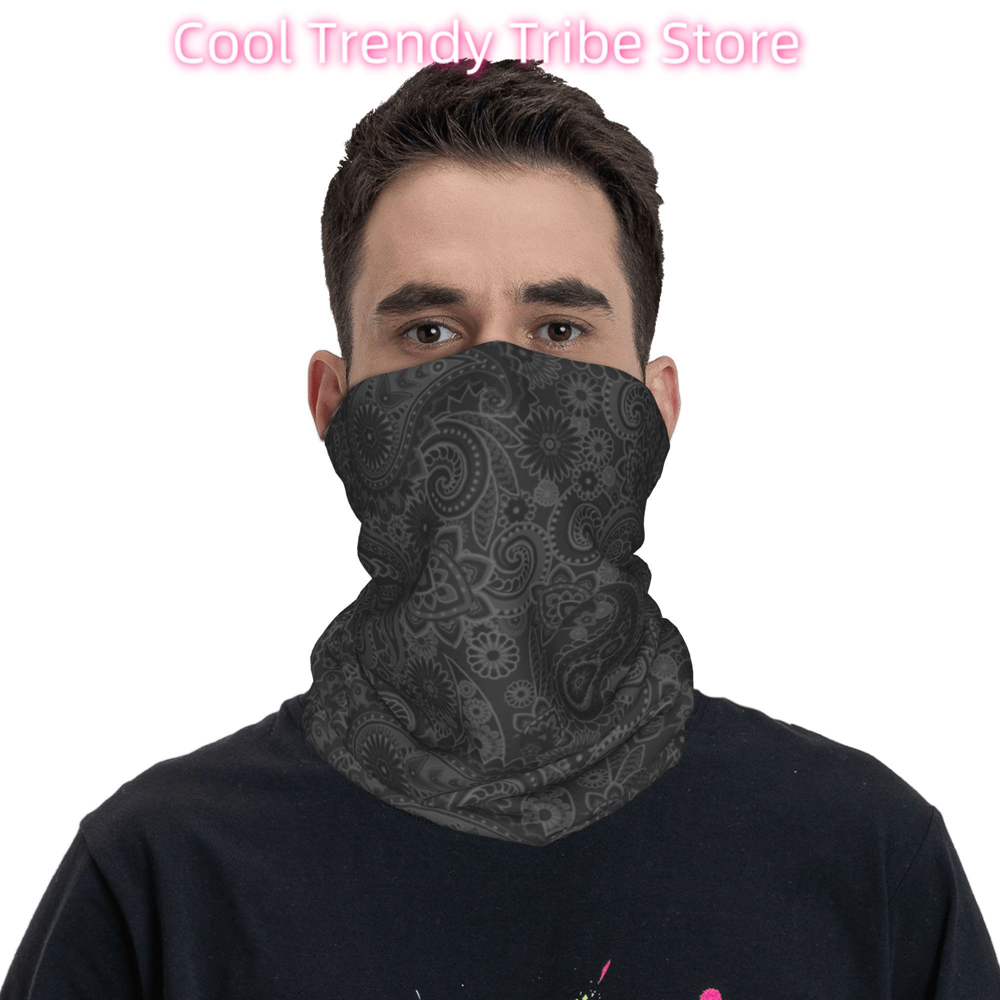 ผ้าพันคอแบบพันศีรษะลายเพสลีย์  - Neck Warmer Tube บทวิจารณ์และราคา