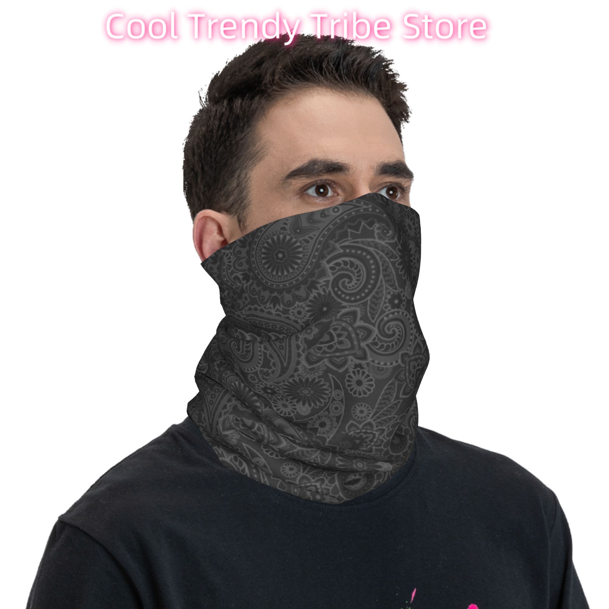 ผ้าพันคอแบบพันศีรษะลายเพสลีย์  - Neck Warmer Tube บทวิจารณ์และราคา