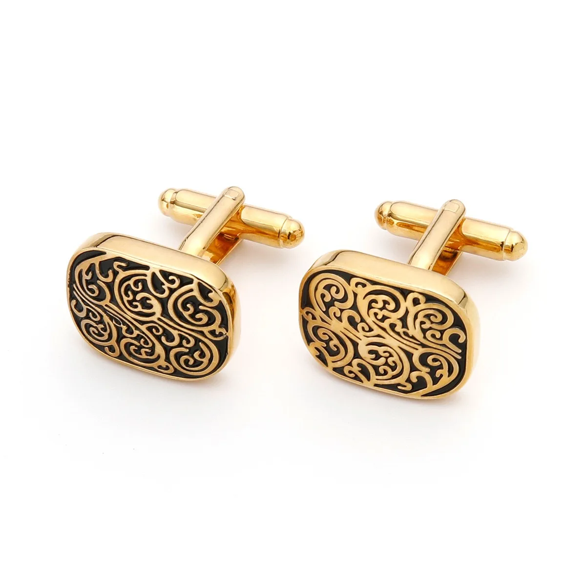 คุณภาพสูง Gold Cufflinks Vinta - Tie Clip Silver บทวิจารณ์และราคา