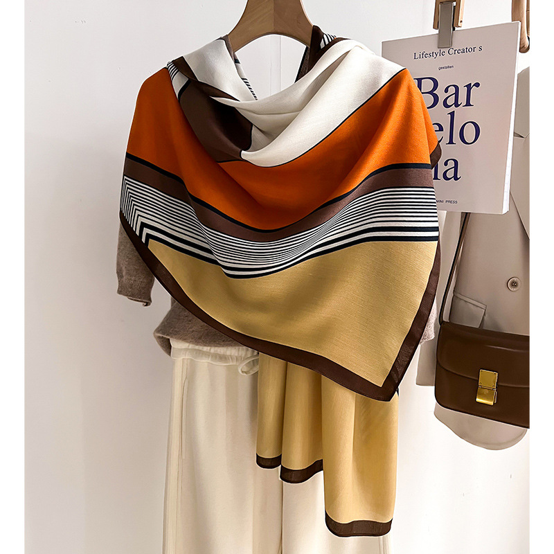 แบรนด์หรูผ้าพันคอขนสัตว์ผ้าคลุ - Pashmina Wrap Large บทวิจารณ์และราคา