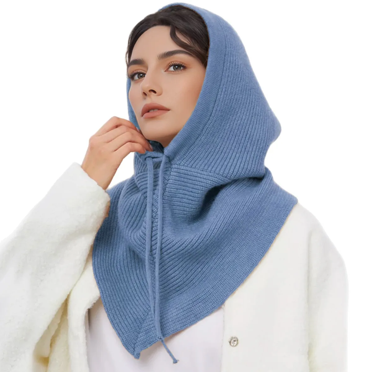 หมวกไหมพรมถักสำหรับผู้หญิงพร้อ - Infinity Scarf Knit บทวิจารณ์และราคา