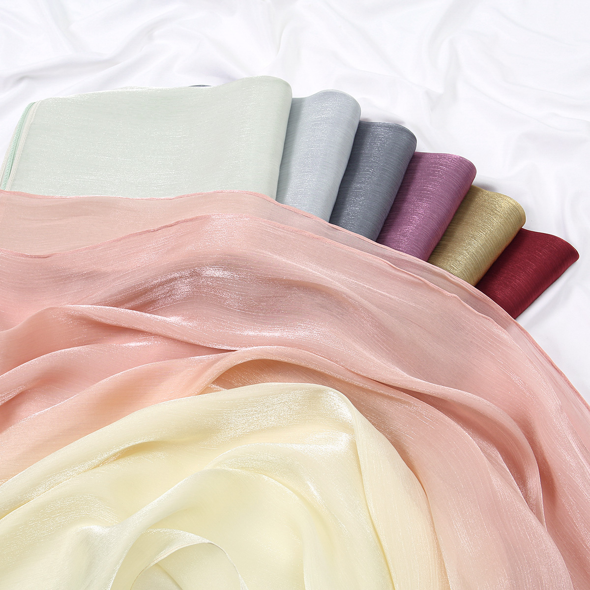 ผ้าคลุมศีรษะฮิญาบไหมไล่เฉดสีระ - Head Wrap Turban บทวิจารณ์และราคา