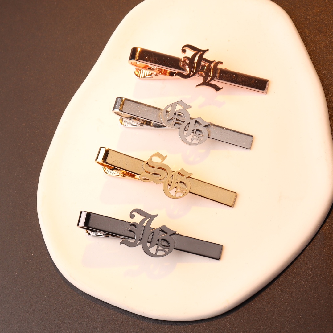 Custom ชื่อเริ่มต้น Tie คลิปสํ - Tie Clip Silver บทวิจารณ์และราคา