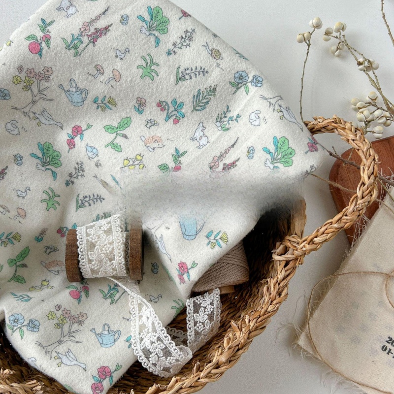 ผ้าวิสโคสพิมพ์ลายดอกไม้ ลายสก็ - Woven Scarf Blanket บทวิจารณ์และราคา