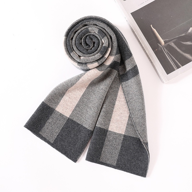 ผ้าพันคอหรูหราสำหรับผู้ชาย ผ้า - Muffler Men Wool บทวิจารณ์และราคา