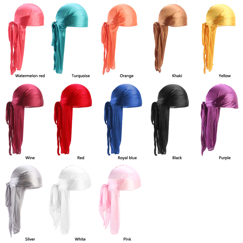 ผู้ชาย Silky Durags Bandanas T - Bandana Doo Rag บทวิจารณ์และราคา