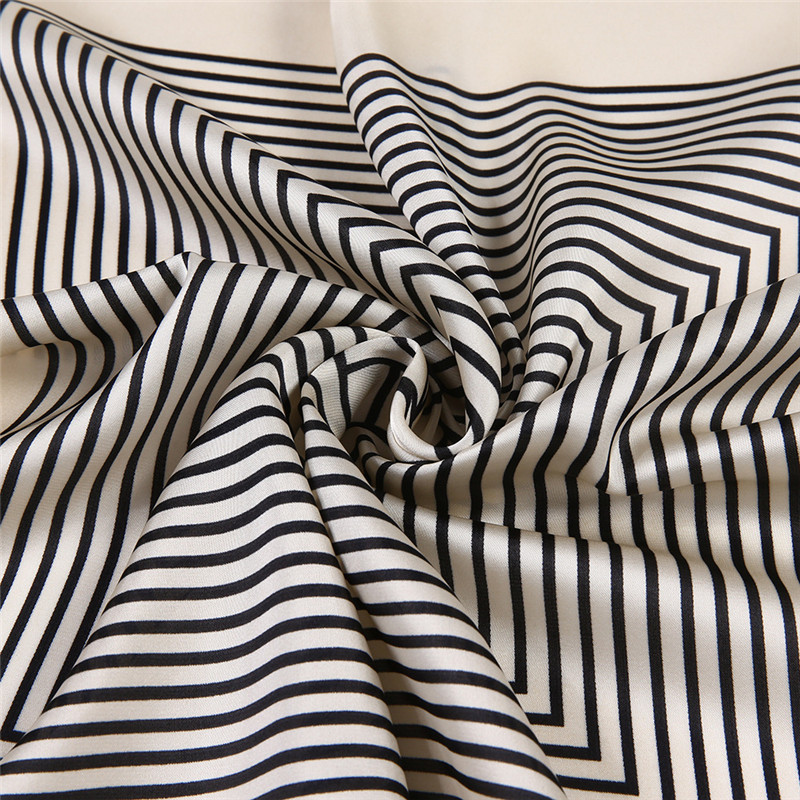 Fringe กรอบผ้าพันคอสแควร์ผ้าพั - Silk Tie Striped บทวิจารณ์และราคา