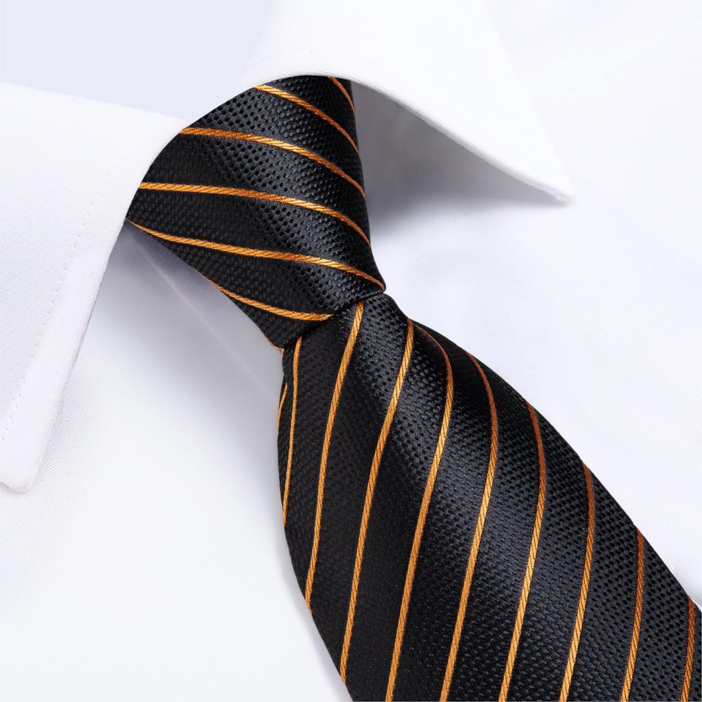 DiBanGu Designer Mens Tie ทองส - Silk Tie Striped บทวิจารณ์และราคา