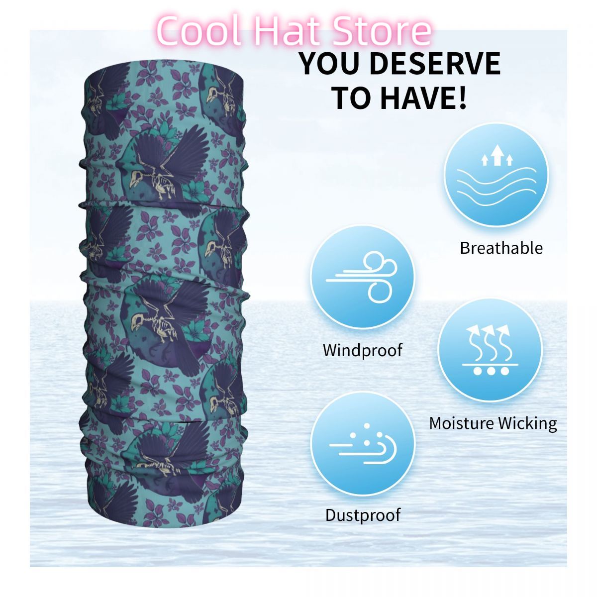 ผ้าพันคอแบบท่อสำหรับผู้ชาย ลาย - Neck Warmer Tube บทวิจารณ์และราคา