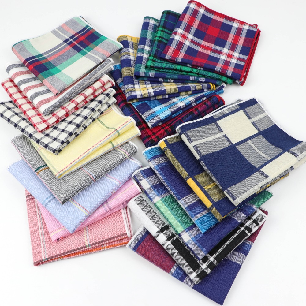 ผู้ชายผ้าเช็ดหน้าผ้าฝ้ายทอการพ - Handkerchief Cotton Men บทวิจารณ์และราคา