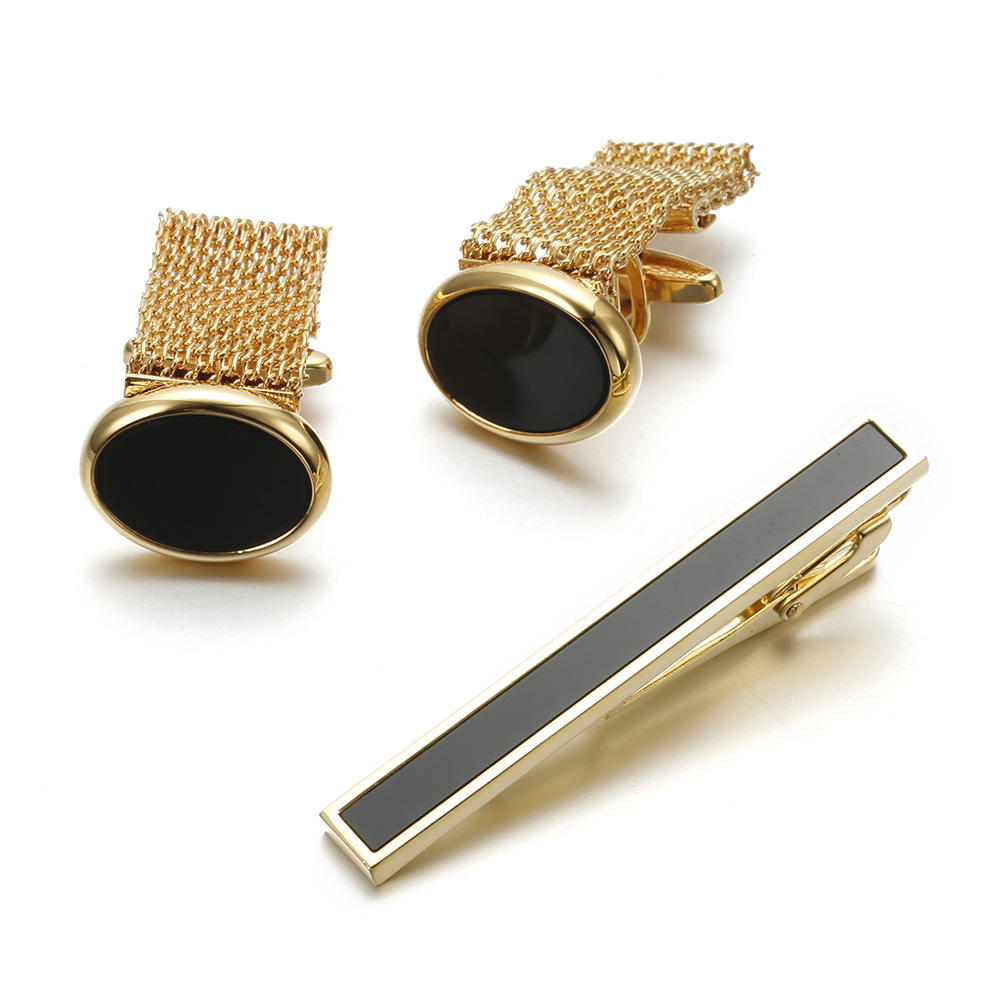 VAGULA ใหม่ 9 ชิ้น Cuff links  - Tie Bar Set Gift บทวิจารณ์และราคา
