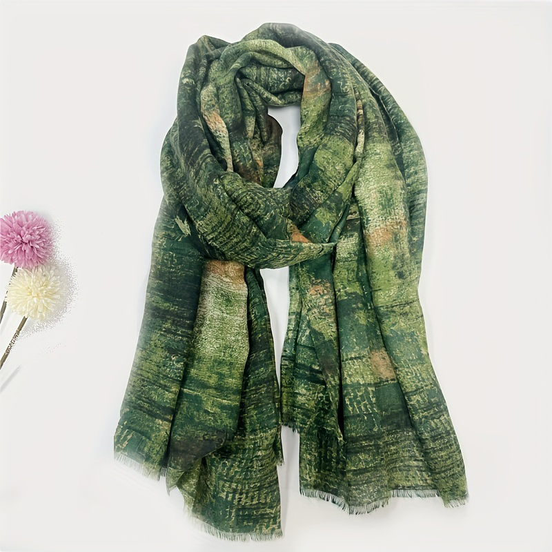 ผ้าพันคอแบรนด์หรูผ้าพันคอผ้าฝ้ - Pashmina Wrap Large บทวิจารณ์และราคา
