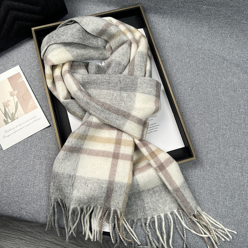 คุณภาพสูง 100% ผ้าพันคอขนสัตว์ - Muffler Men Wool บทวิจารณ์และราคา