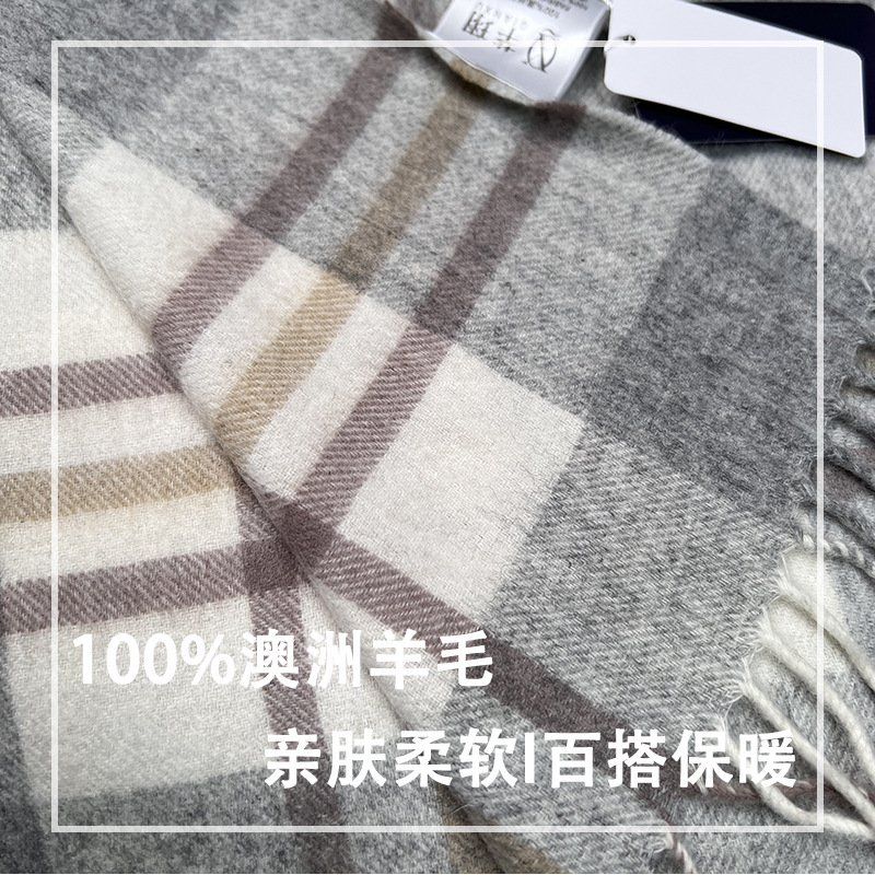 คุณภาพสูง 100% ผ้าพันคอขนสัตว์ - Muffler Men Wool บทวิจารณ์และราคา