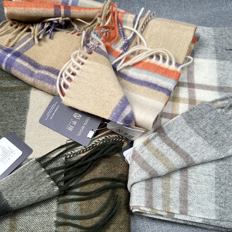 คุณภาพสูง 100% ผ้าพันคอขนสัตว์ - Muffler Men Wool บทวิจารณ์และราคา