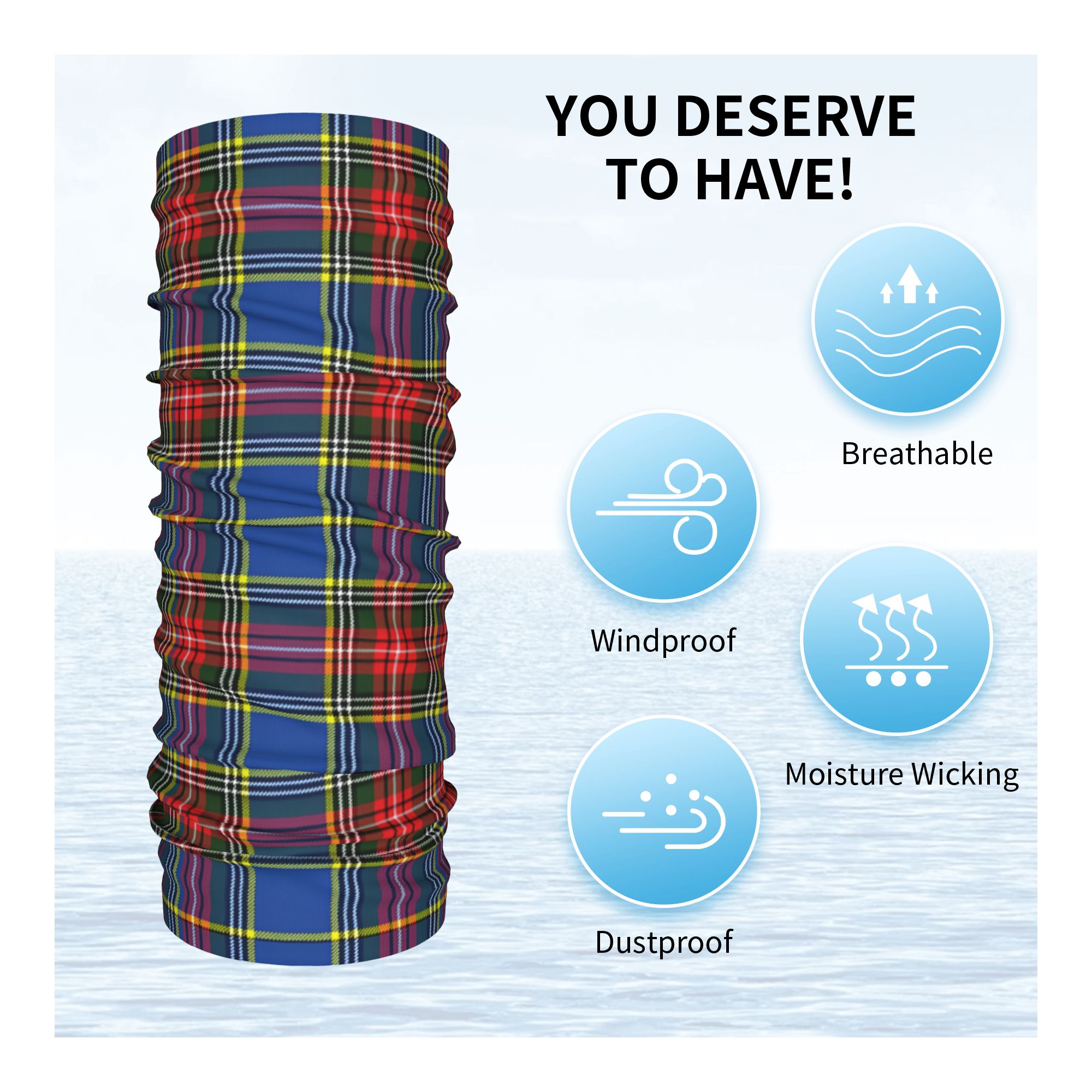 ผ้าพันคอแบบท่อ ลายสก็อตรอยัลทา - Neck Warmer Tube บทวิจารณ์และราคา