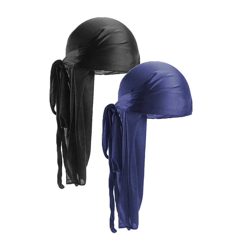 2 pcs Silky ซาติน Durags สําหร - Bandana Doo Rag บทวิจารณ์และราคา