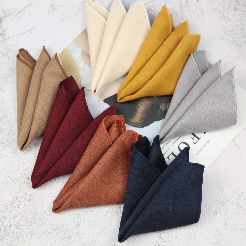 ผ้าเช็ดหน้าผู้ชายขนาด 24 ซม. ผ - Pocket Square Set บทวิจารณ์และราคา