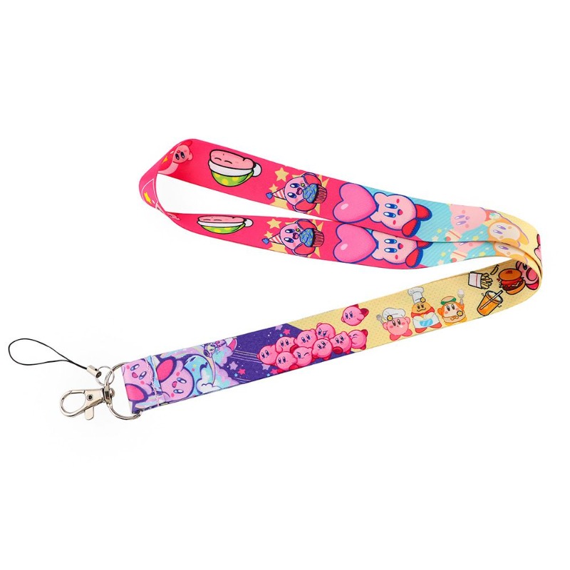 สายคล้องคอคิรบี้น่ารักสีสันสดใ - Lanyard Badge Holder บทวิจารณ์และราคา