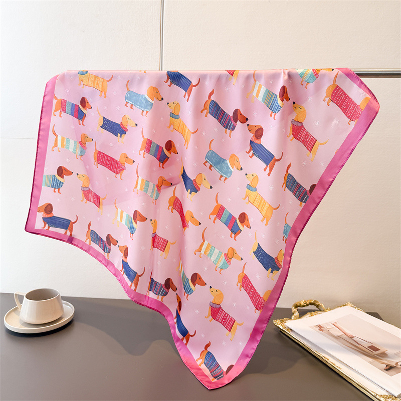 ผ้าพันคอผ้าฝ้ายพิมพ์ลายสุนัขสำ - Bandana Cotton บทวิจารณ์และราคา