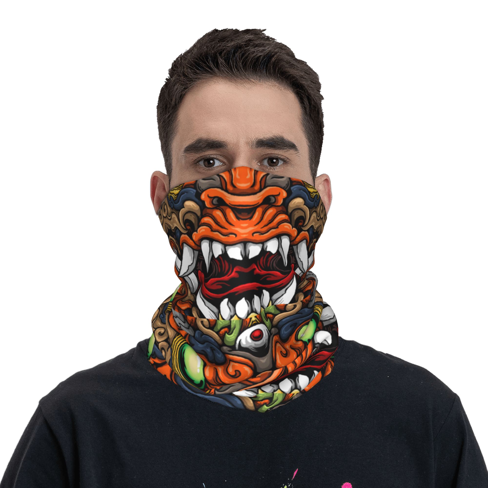 ผ้าพันคอแบบสวมศีรษะลายซามูไรปี - Neck Warmer Tube บทวิจารณ์และราคา
