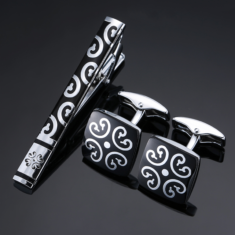 คุณภาพสูง Cuff Links เนคไทคลิป - Tie Bar Set Gift บทวิจารณ์และราคา
