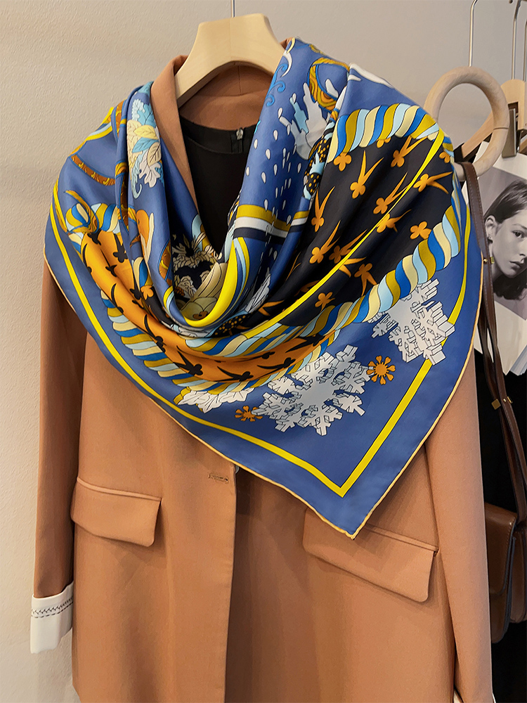 ผ้าพันคอผืนใหญ่ไหมหม่อนขนาด135 - Face Scarf Mask บทวิจารณ์และราคา